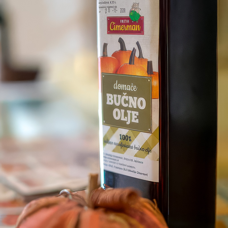 Hladno stisnjeno bučno olje Kmetija Cimerman Podravje